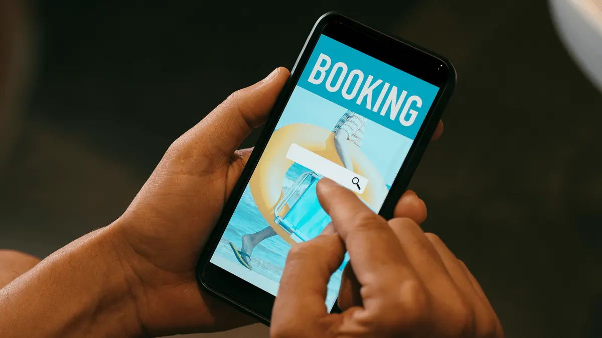 Mobile booking interface for dive center management